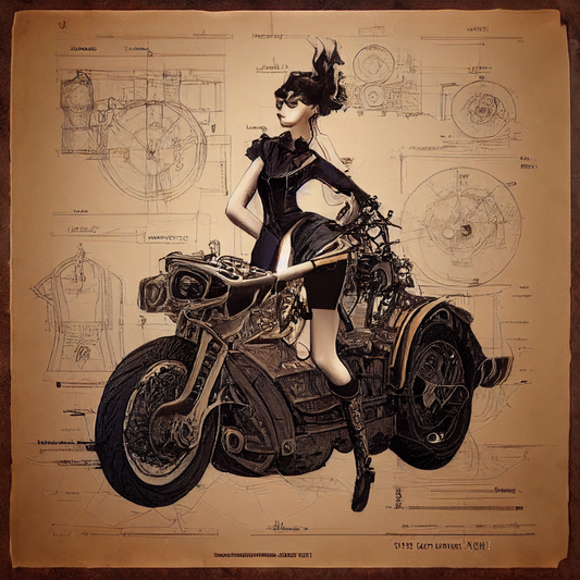 Woman on Motorcycle 2